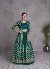 Green Colour Queen By Gulkayra Real Chinon Readymade Suits Wholesale Online 7437