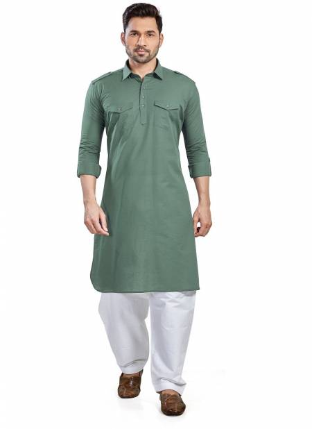 Green Colour RFSP 0001 Kurta Pajama Catalog G2B4495