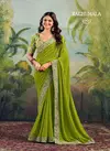 Green Colour Raghumala By Stavan Georgette Daily Wear Sarees Wholesale Market In Surat 1007