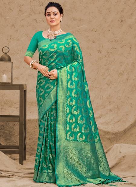 Green Colour Raj Rani Silk Designer Wholesale Silk Sarees 3242