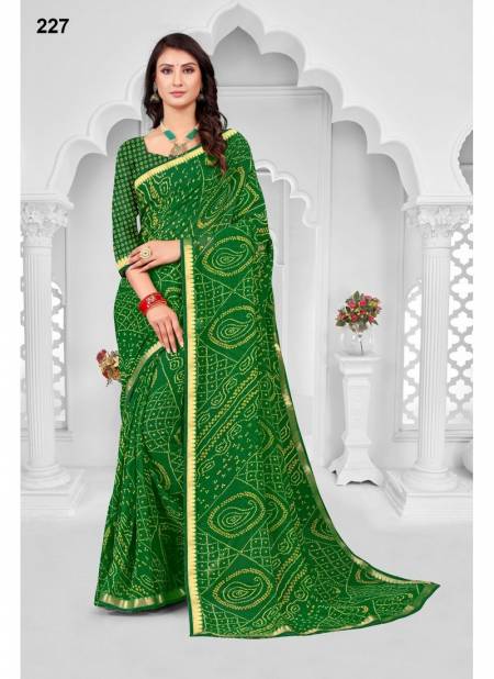 Green Colour Rajkumari Vol 1 By Sarita Creation Printed Saree Catalog 227