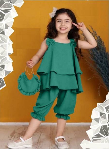 Green Colour Rexy By Arya Kids Girls Wear Catalog 2