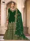 Green Colour Riwayat By Senhora SN 3077 Anarkali Wedding Salwar Suits Wholesale In Delhi 3077-C
