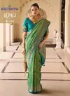 Green Colour Rupali By Kreshva Banarasi Silk Printed Wholesale Saree Suppliers In Mumbai K-126