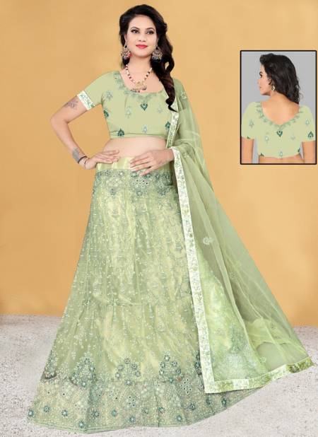 Green Colour SSD Wedding Wear Wholesale Designer Lehenga Choli D12312