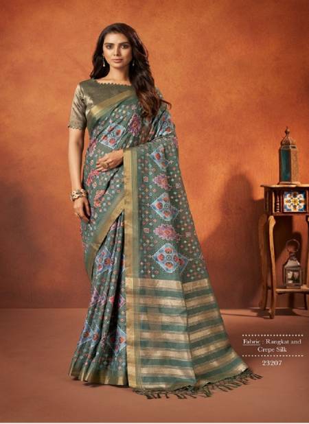Green Colour Saachi By Mahotsav Crepe Silk Festive Wear Designer Saree Catalog 23207
