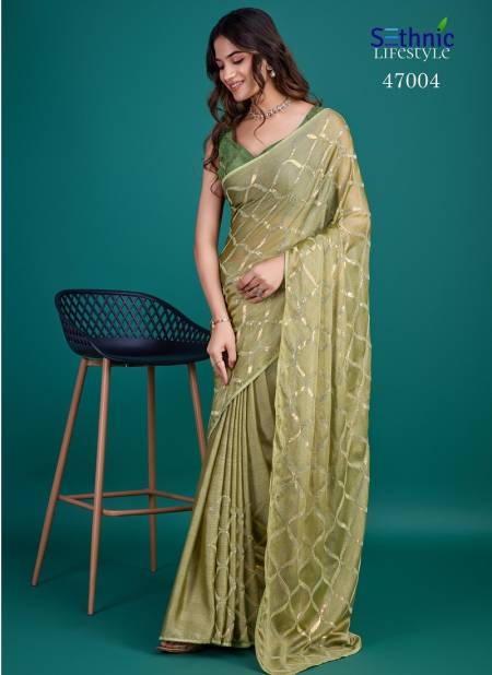 Green Colour Saamya 2 By Sethnic Glass Zari Fancy Saree Wholesale Shop In Surat 47004