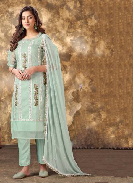 Green Colour Sabeena Vol 1 By ALK Designer Salwar Suits Catalog 4028 A