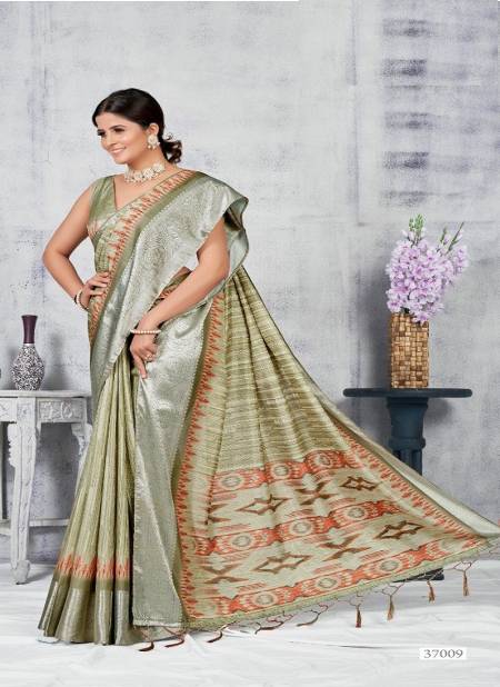 Green Colour Safron Vol 2 By The Fabrica Party Wear Saree Catalog 37009