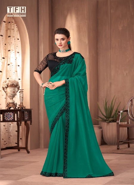 Sandalwood 1101 By TFH Silk Designer Party Wear Saree Wholesale Online Catalog