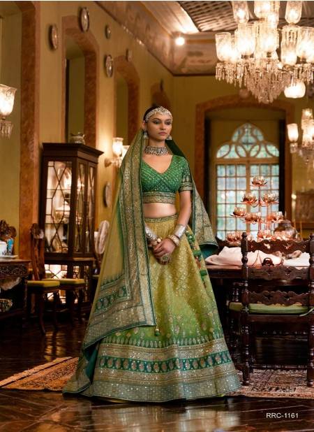 Green Colour Shishmahal By Rewaa Designer Lehenga Choli Catalog 1161