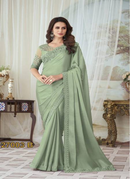 Green Colour Silver Screen 27003 By Tfh Glorious Silk Designer Saree Wholesale Online 27003 B