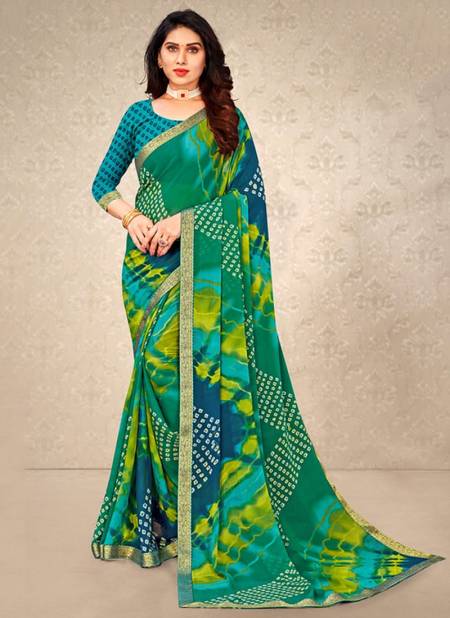 Green Colour Simaaya Wholesale Printed Daily Wear Saree Catalog 16305 E