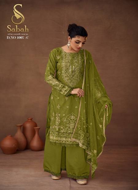 Green Colour Siya By FK Fashion Designer Salwar Suit Catalog 1007 C Catalog