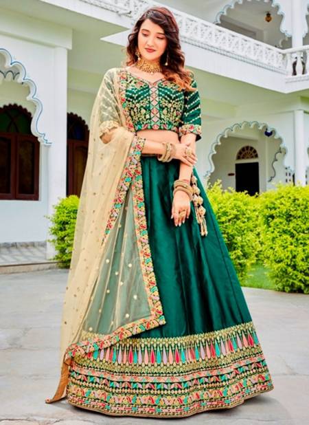 Green Colour Sonika Ethnic Wear Wholesale Designer Lehenga Choli 902