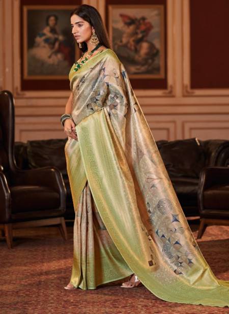 Green Colour Stirling The Fabrica Designer Wholesale Party Wear Sarees Catalog 29006