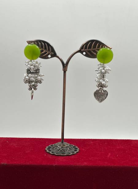 Green Colour Traditional Wear 768 To 778 Earrings Catalog 770