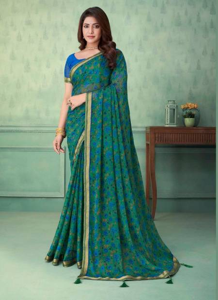 Green Colour Vaani Vol 3 By Ruchi Daily Wear Saree Catalog 23901 B