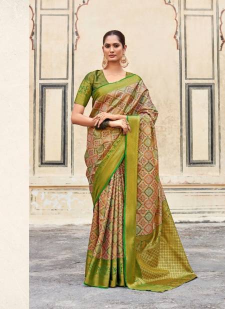 Green Colour Varnam Silk By Rajpath Occasion Wear Pure Pattu Silk Saree Wholesale In Delhi 280006
