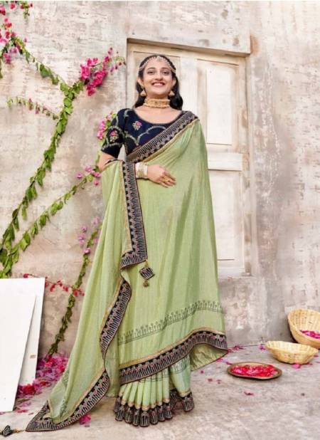 Green Colour Varnamala By Right Women 21231 To 21238 Wedding Saree Catalog 21234