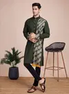 Green Colour Vastra Vol 1 By Shubhvastra Silk Kurta With Dupatta Suppliers In India 6003