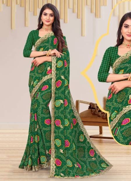 Green Colour Yamuna Designer Wholesale Printed Daily Wear Saree Catalog 11902