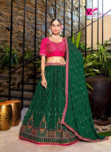 Green Colour Zeeya Sanskriti By Varni Designer Lehenga Choli Catalog 15001