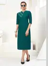 Green Cotton kurty 1005