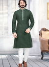 Green Designer Kurta Pajama 15005