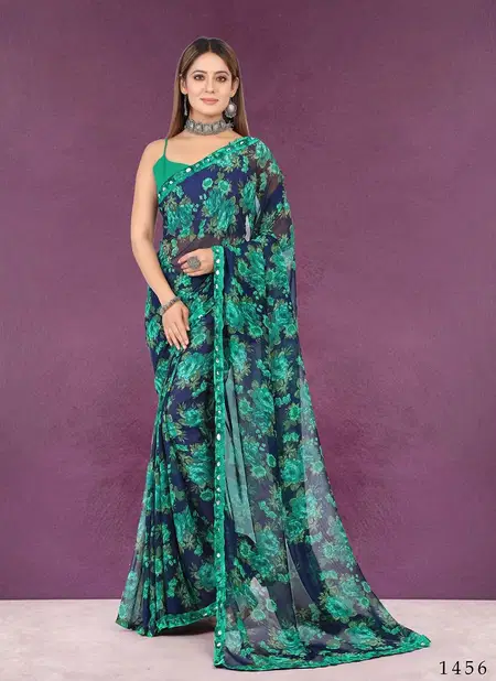 Green Dyuti Vol 2 Printed Saree Catalog 1456 Catalog