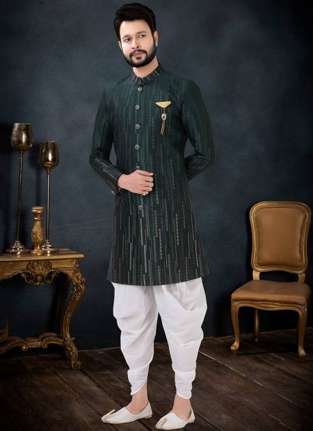 Green Function Wear Mens Wholesale Indo Western 1706