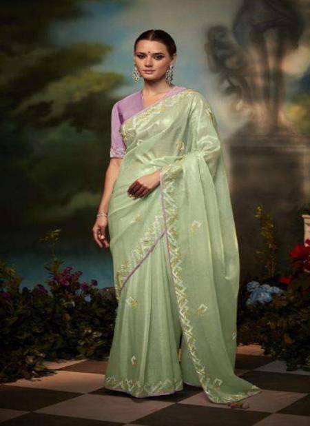 Green Kajal Vol 2 By Kimora Fancy Wedding Designer Saree Catalog KS 5253