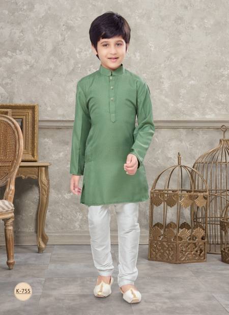 Green Kids Vol 5 Boys Wear Kurta Pajama And Indo Western Catalog K 755