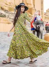 STYLISHTA VOL 8 BEAUTIFUL MUSIN FABRIC AND DIGITAL PRINT COLLECTION OF 4 PCS WITH FULL STITCHED GOWNS