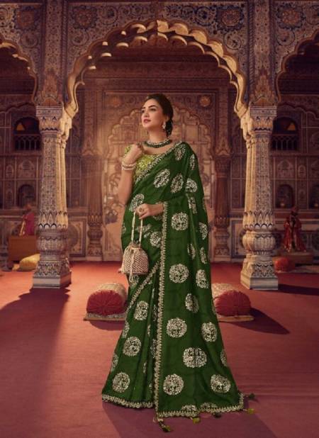 Green Olvia By Sulakshmi Designer Saree Catalog 7812