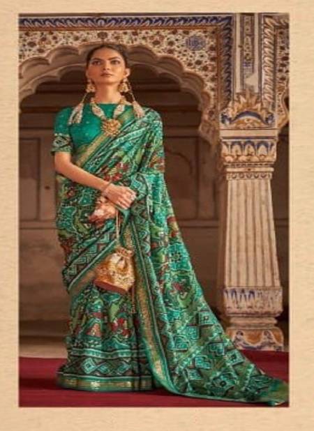 Green Patrani Vol 2 By Rewaa Silk Saree Catalog 422 B