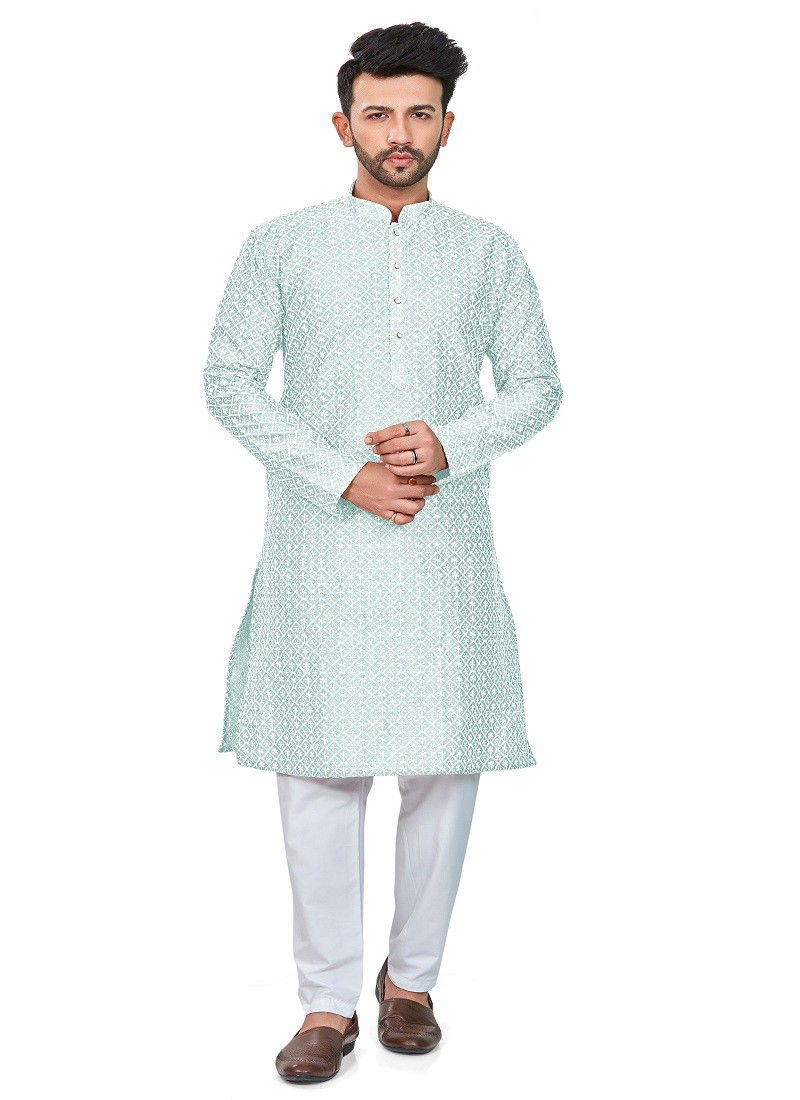 Green RFSK 0013 Kurta Pajama Catalog 6