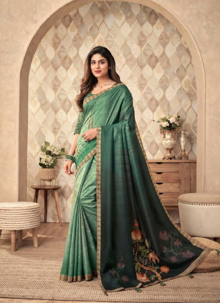 Green Tulip Vol 4 By Anmol Printed Saree Catalog 408 Catalog