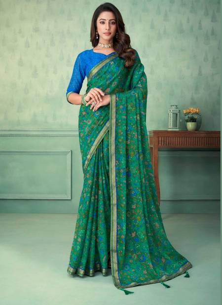 Green Vaani Vol 3 By Ruchi Daily Wear Saree Catalog 23903 C