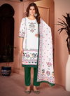 Green Velentino Latest Function Wear Poly Rayon Designer Kurti Bottom With Dupatta Catalog LV133-Green