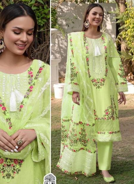 Green Zainab Chottani Wholesale Pakistani Salwar Suit Catalog 10057 E
