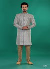 Grey Colour 1646 1 Wedding Wear Mens Indo Western Suppliers In India 3510