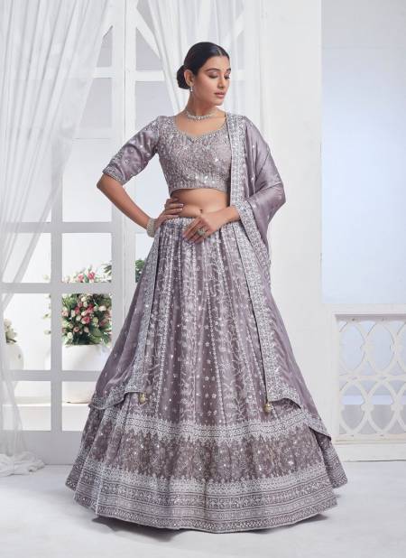 Grey Colour Bridesmaid Vol 3 By Anantesh Wedding Designer Lehenga Choli Surat Wholesale Market 11015