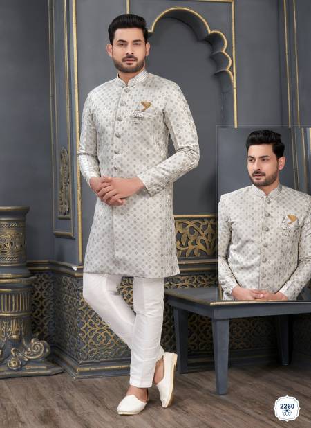 Grey Colour Designer Party Wear Indo Western Suppliers In India 2260