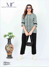 Grey Colour Gattu Vol 2 By Moksh Cotton Short Top Western Catalog 3321