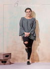 Grey Colour Ira Vol 1 By Vardan Rayon With Embroidery Work Ladies Top Western Catalog 2001