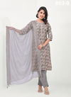 Grey Colour Label Khoj 803 A To 803 D Modal Kurti With Bottom Dupatta Wholesale Online 803B