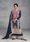 Grey Colour Sayra By Gulkayra Chinon Designer Salwar Kameez Exporters In India 7482-C