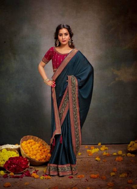 Grey Colour Silk Sanchi By Suma Designer Occasion Wear Saree Wholesale Shop In Surat 3005