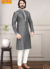 Grey Designer Kurta Pajama 14001